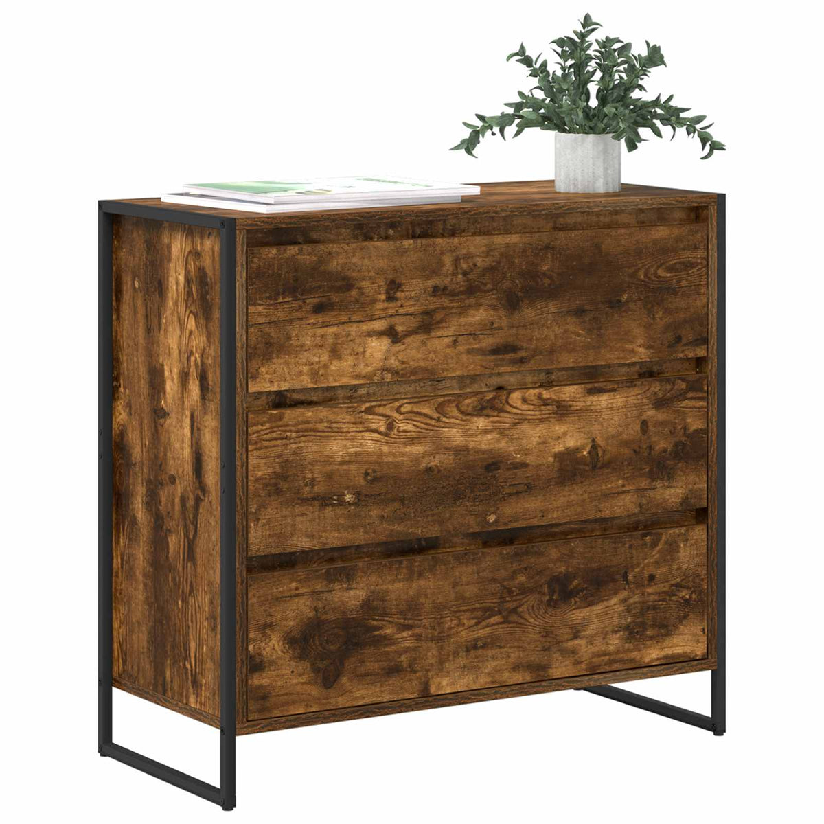 Sideboard Røget Eg 79 x 36 x 75.5 cm Konstrueret træ