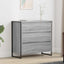 Sideboard Grå Sonoma 79 x 36 x 75.5 cm Konstrueret træ