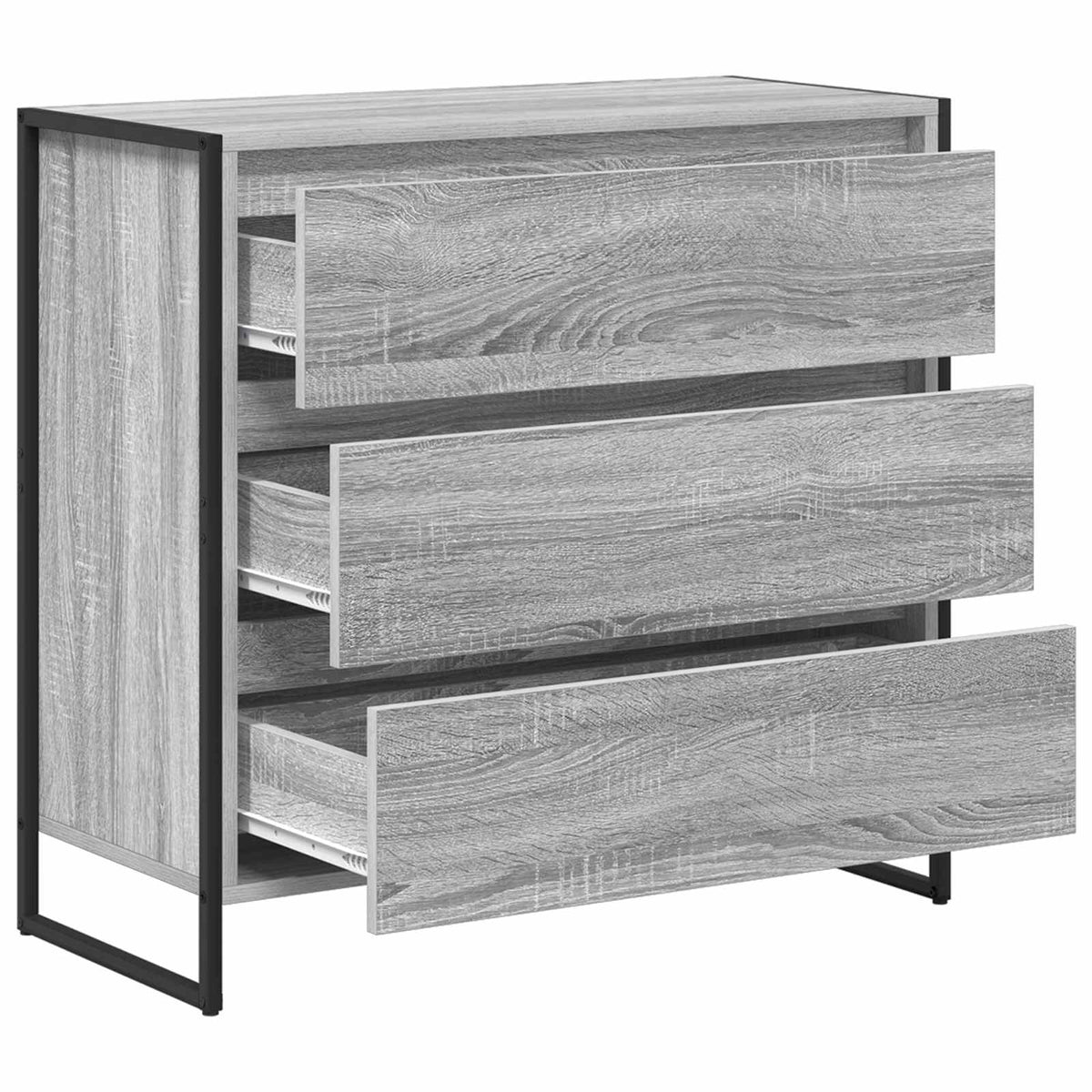 Sideboard Grå Sonoma 79 x 36 x 75.5 cm Konstrueret træ