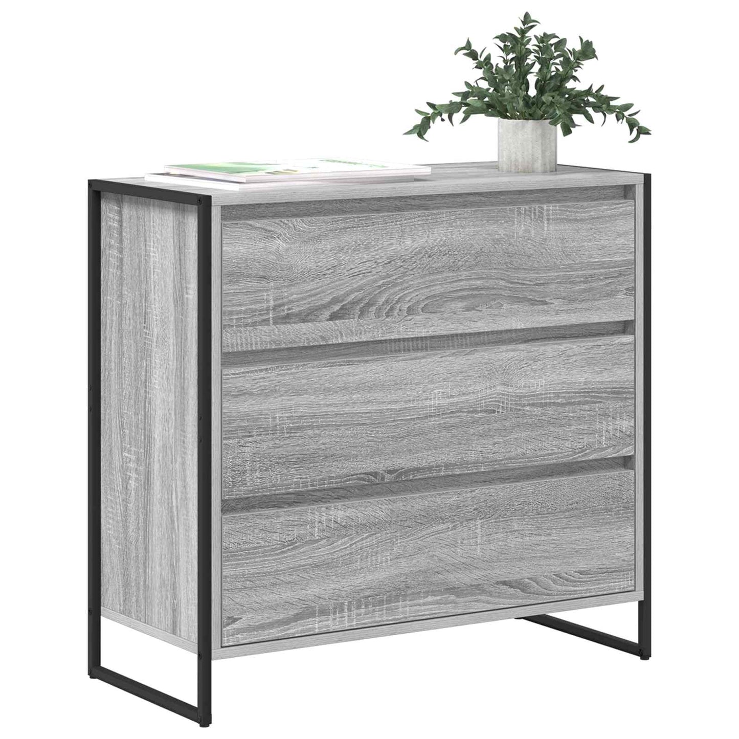 Sideboard Grå Sonoma 79 x 36 x 75.5 cm Konstrueret træ