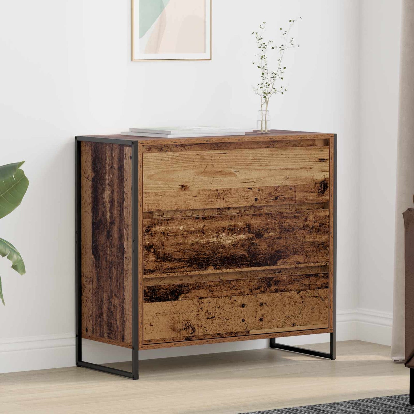 Sideboard Gammelt træ 79 x 36 x 75.5 cm Konstrueret træ
