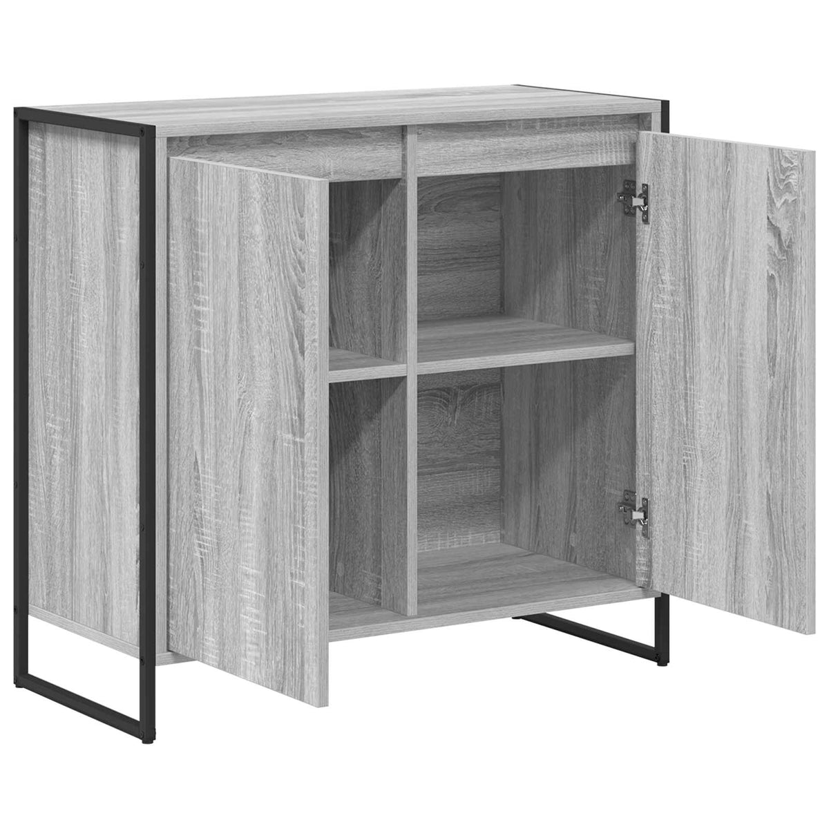 Sideskab Grå Sonoma 79 x 36 x 75 cm Konstrueret træ