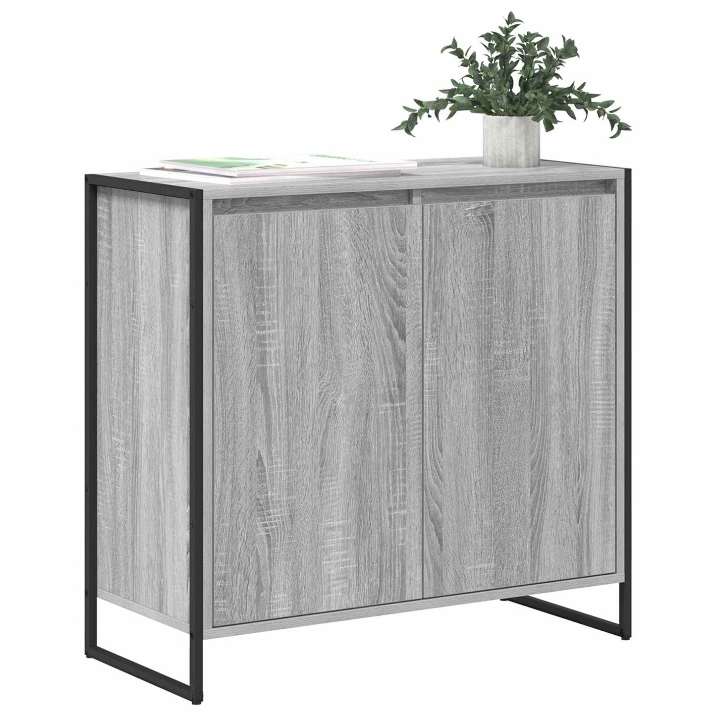 Sideskab Grå Sonoma 79 x 36 x 75 cm Konstrueret træ