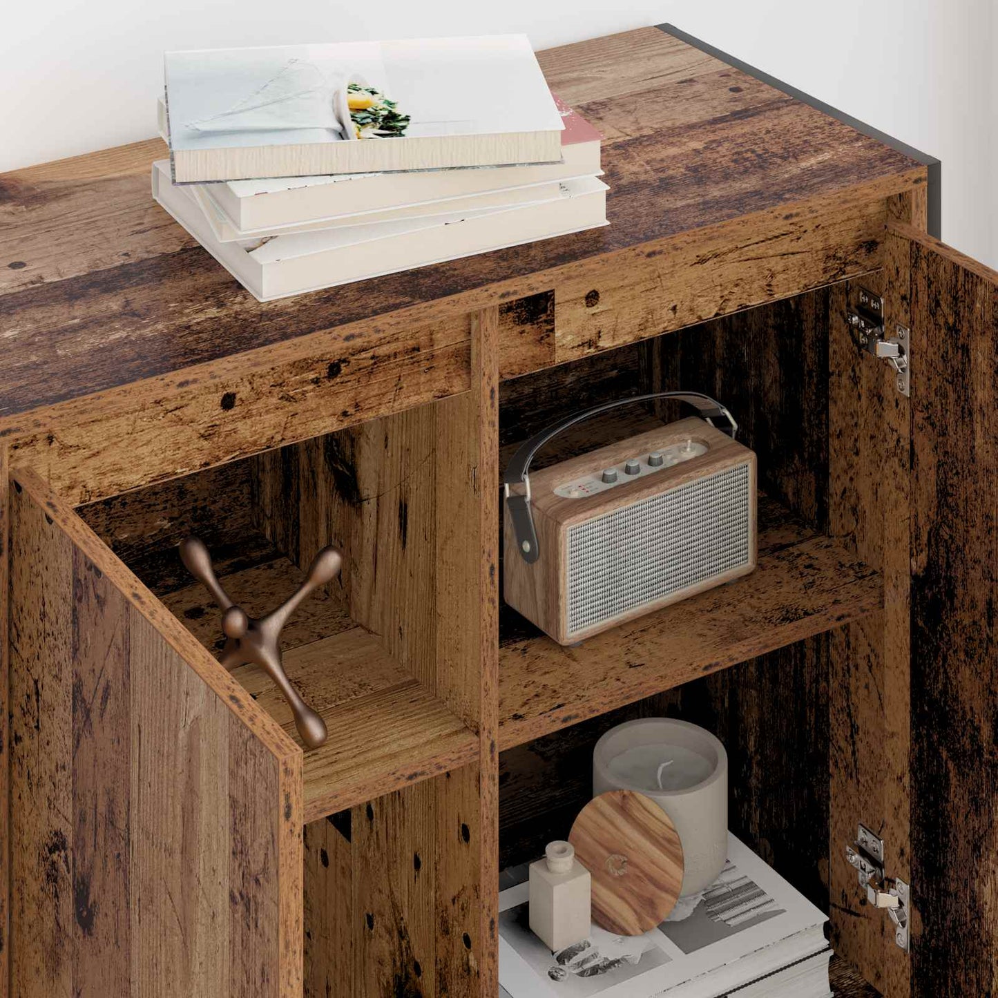 Sideskab Gammelt træ 79 x 36 x 75 cm Konstrueret træ
