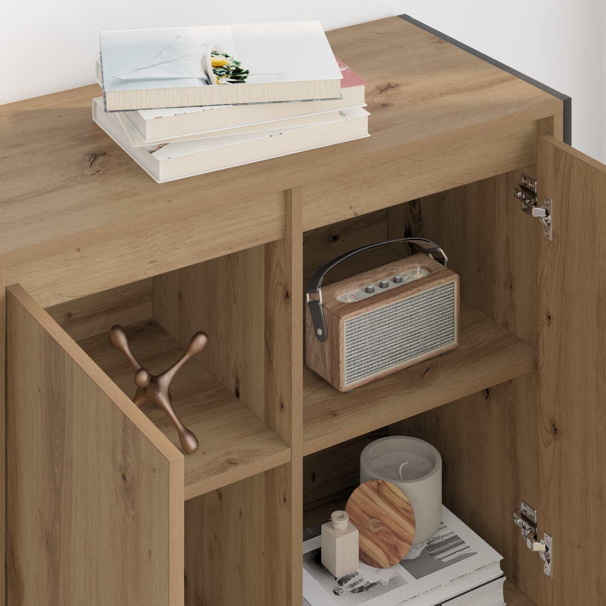 Sideskab Artisan eg 79 x 36 x 75 cm Konstrueret træ