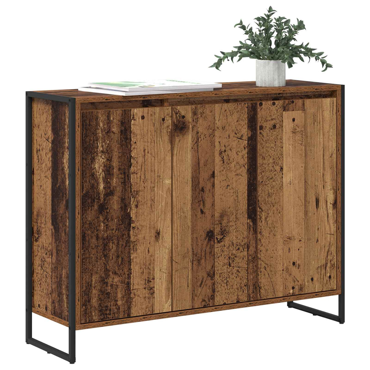 Sideskab Gammelt træ 96,5 x 30 x 75 cm Konstrueret træ