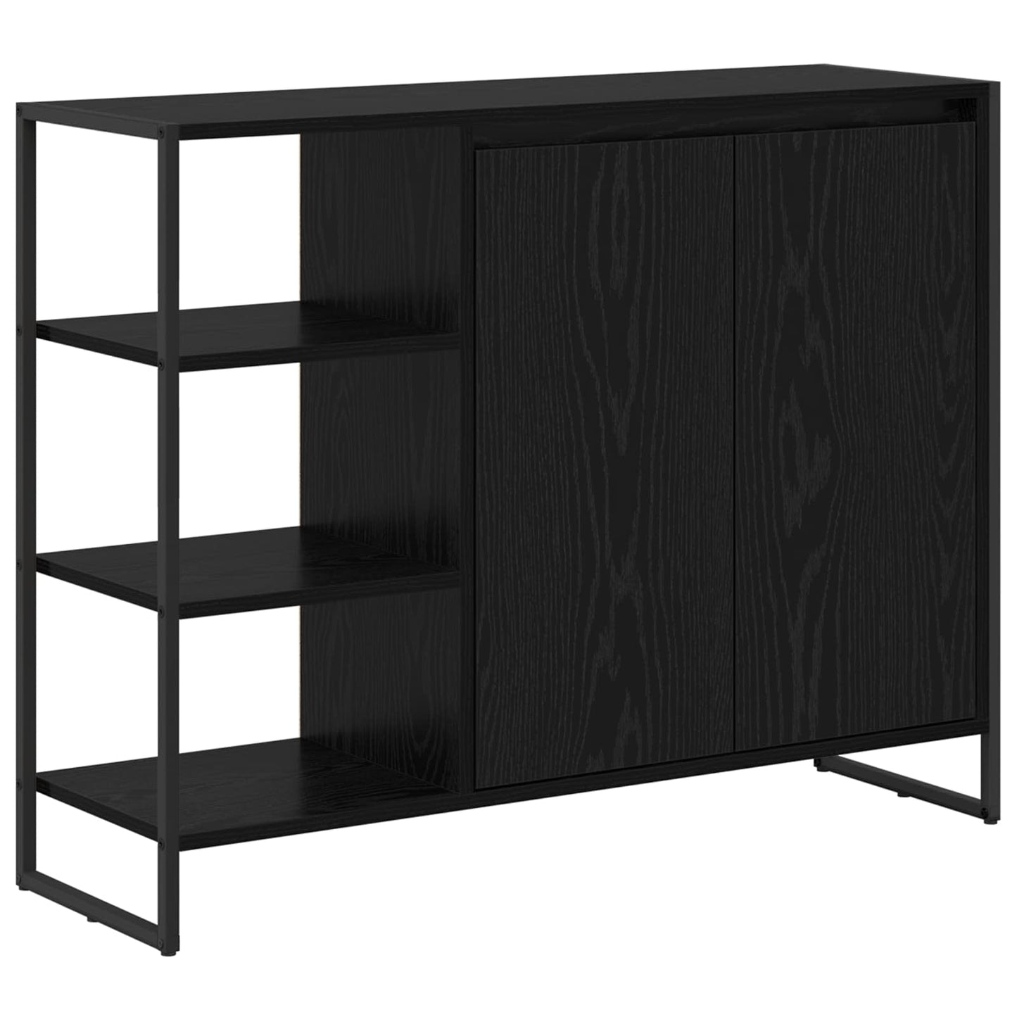 Sideskab Sort eg 96.5 x 30 x 75 cm Konstrueret træ
