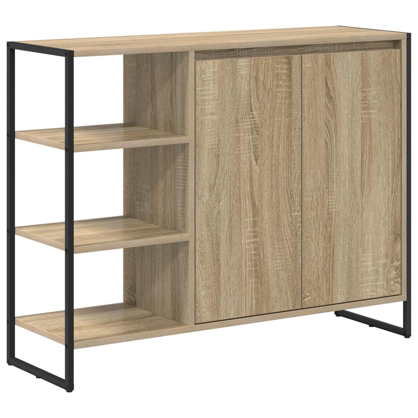 Sideskab Sonoma 96.5 x 30 x 75 cm Konstrueret træ