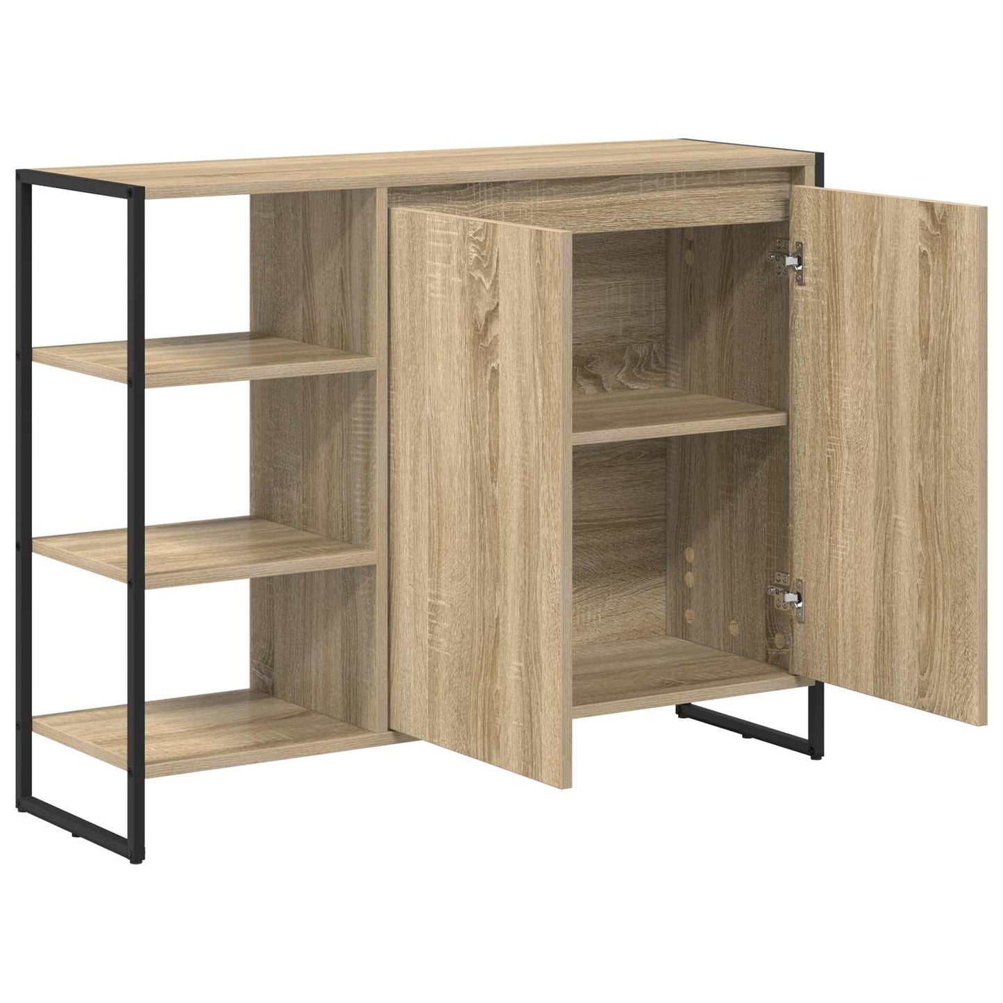 Sideskab Sonoma 96.5 x 30 x 75 cm Konstrueret træ