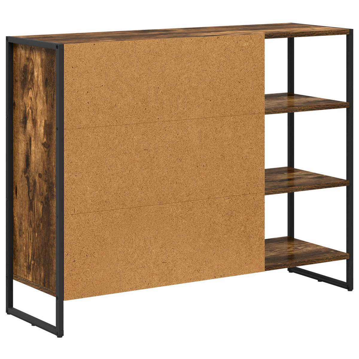 Sideskab Røget Eg 96.5 x 30 x 75 cm Konstrueret træ