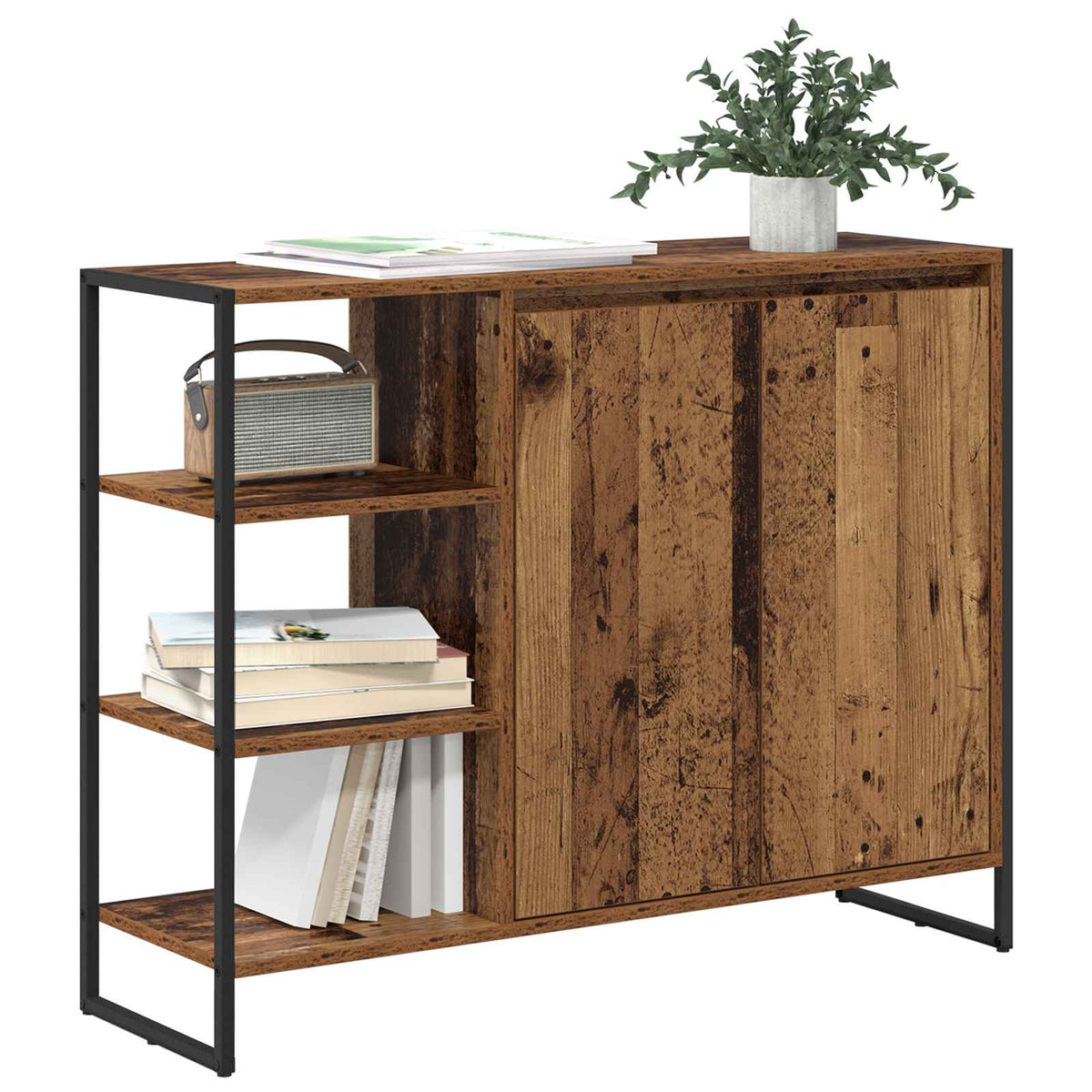 Sideskab Gammelt træ 96.5 x 30 x 75 cm Konstrueret træ