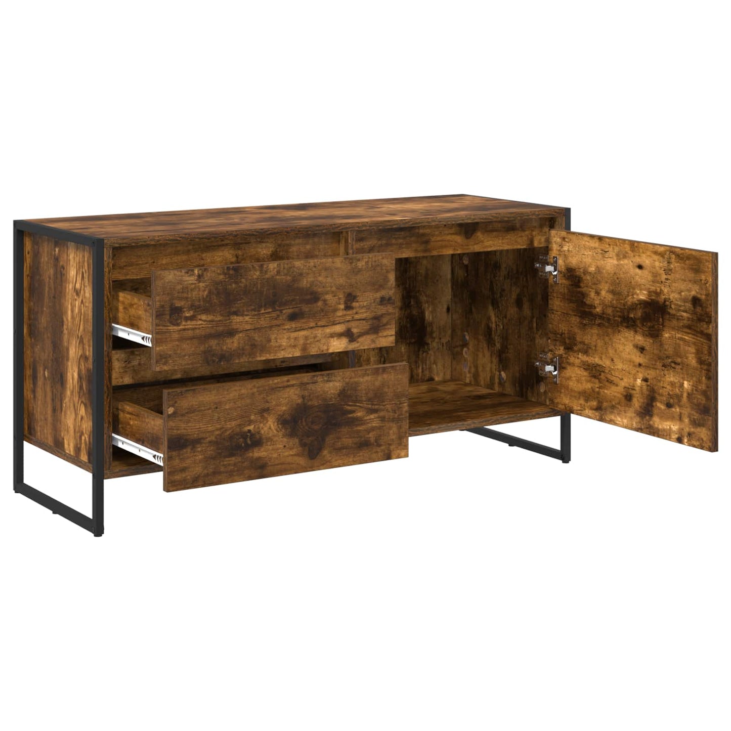 TV-skab 100 x 36 x 49,5 cm Røget Eg Konstrueret træ