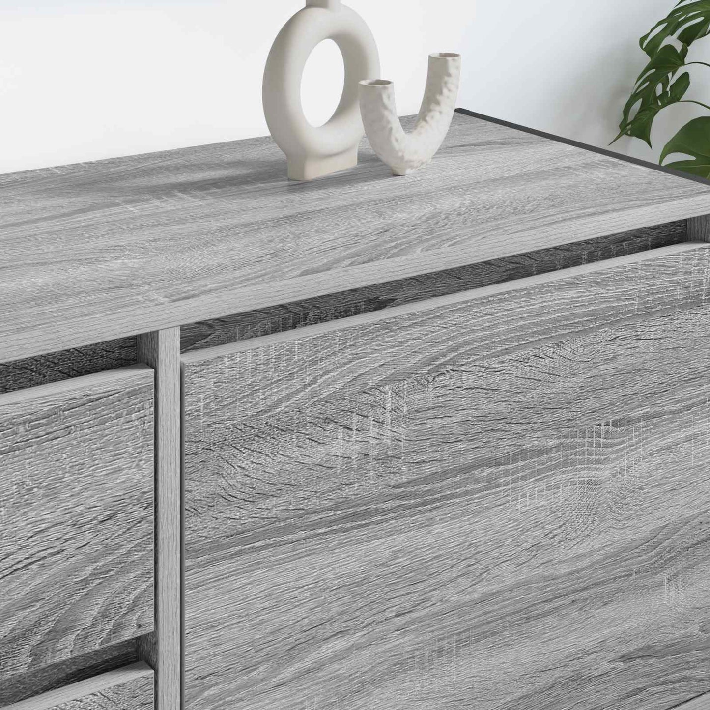 TV-skab 100 x 36 x 49,5 cm Grå Sonoma Konstrueret træ