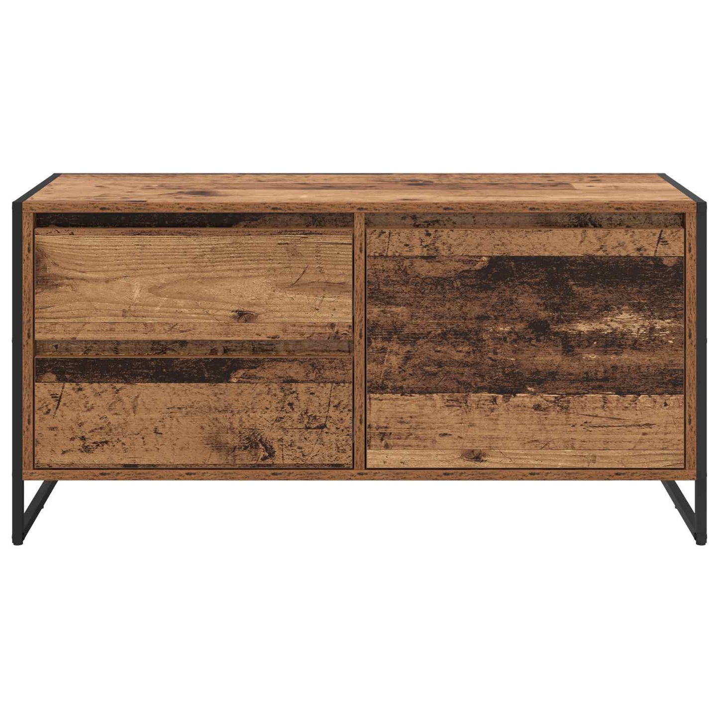 TV-skab 100 x 36 x 49,5 cm Gammelt træ Konstrueret træ