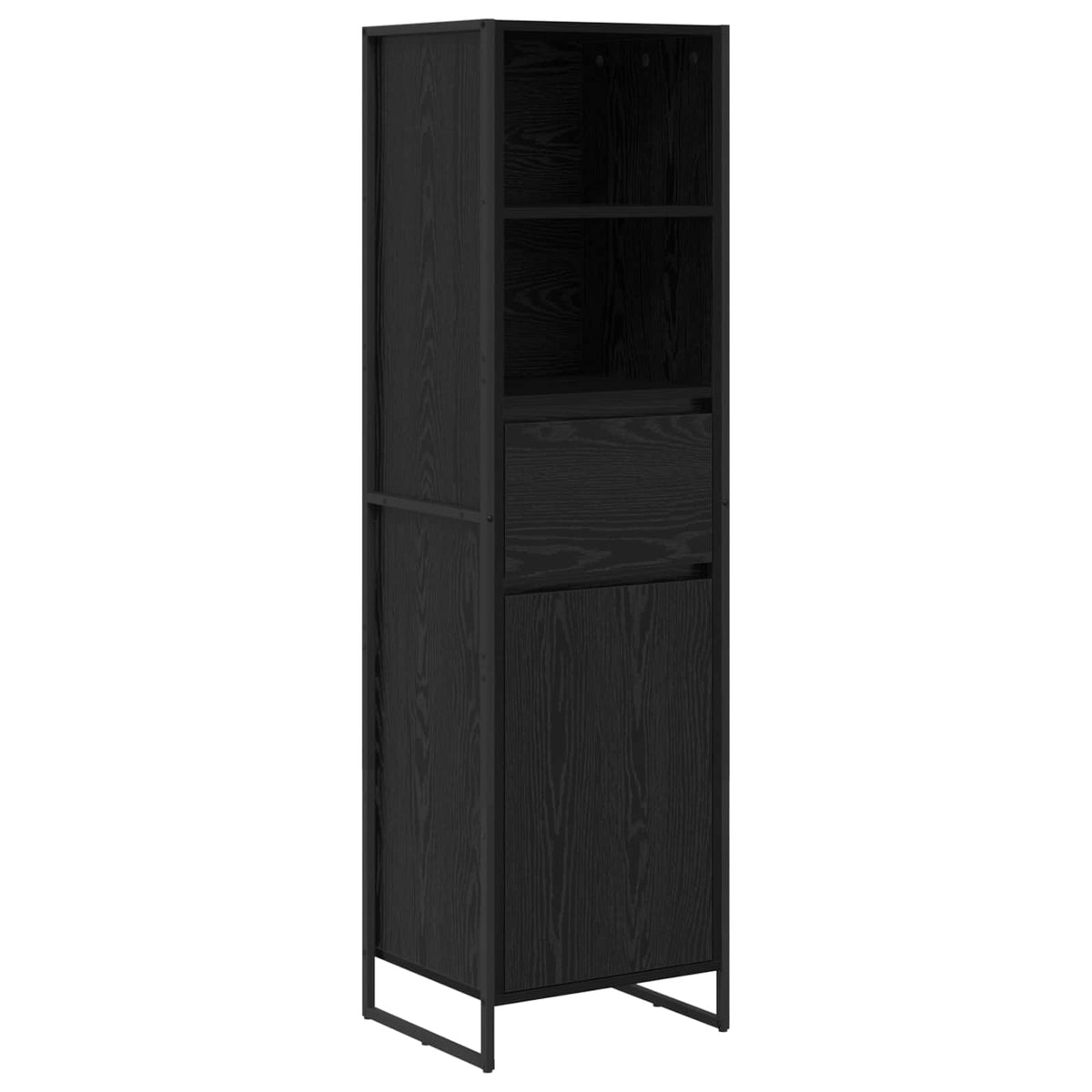 Bogskab Sort eg 43 x 36 x 150,5 cm Konstrueret træ