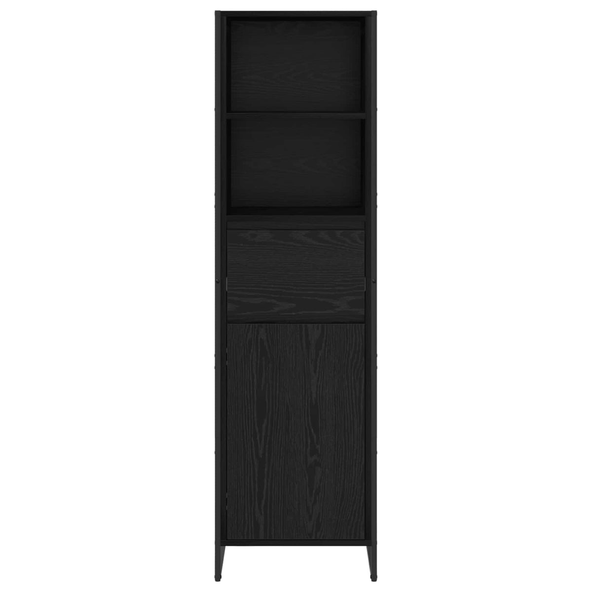 Bogskab Sort eg 43 x 36 x 150,5 cm Konstrueret træ