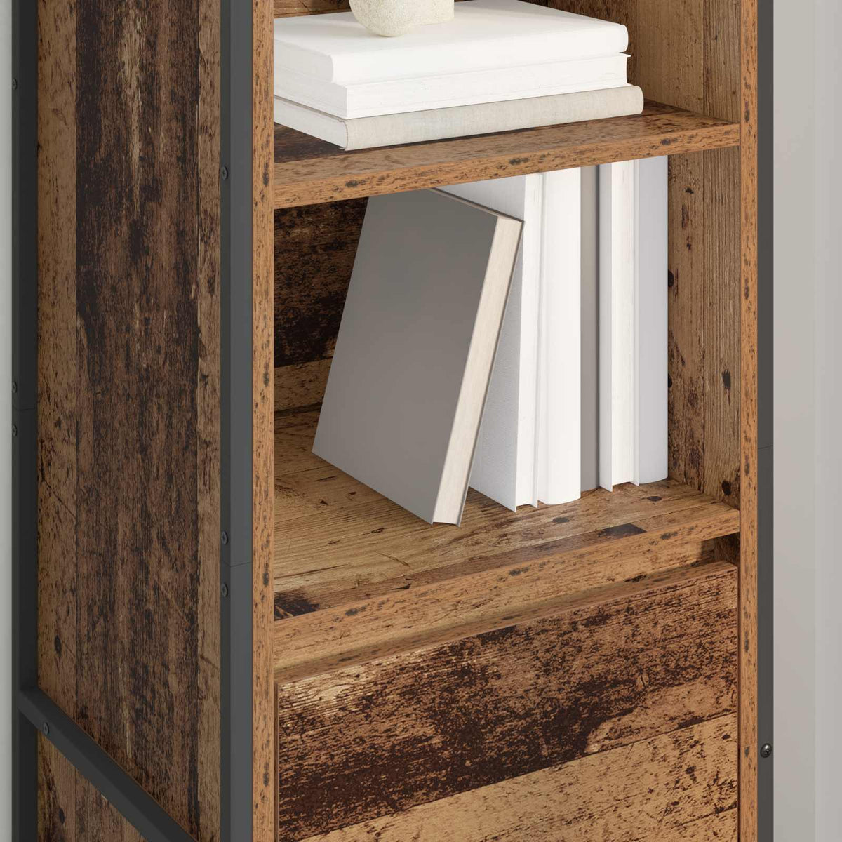 Bogskab Gammelt træ 43 x 36 x 150,5 cm Konstrueret træ