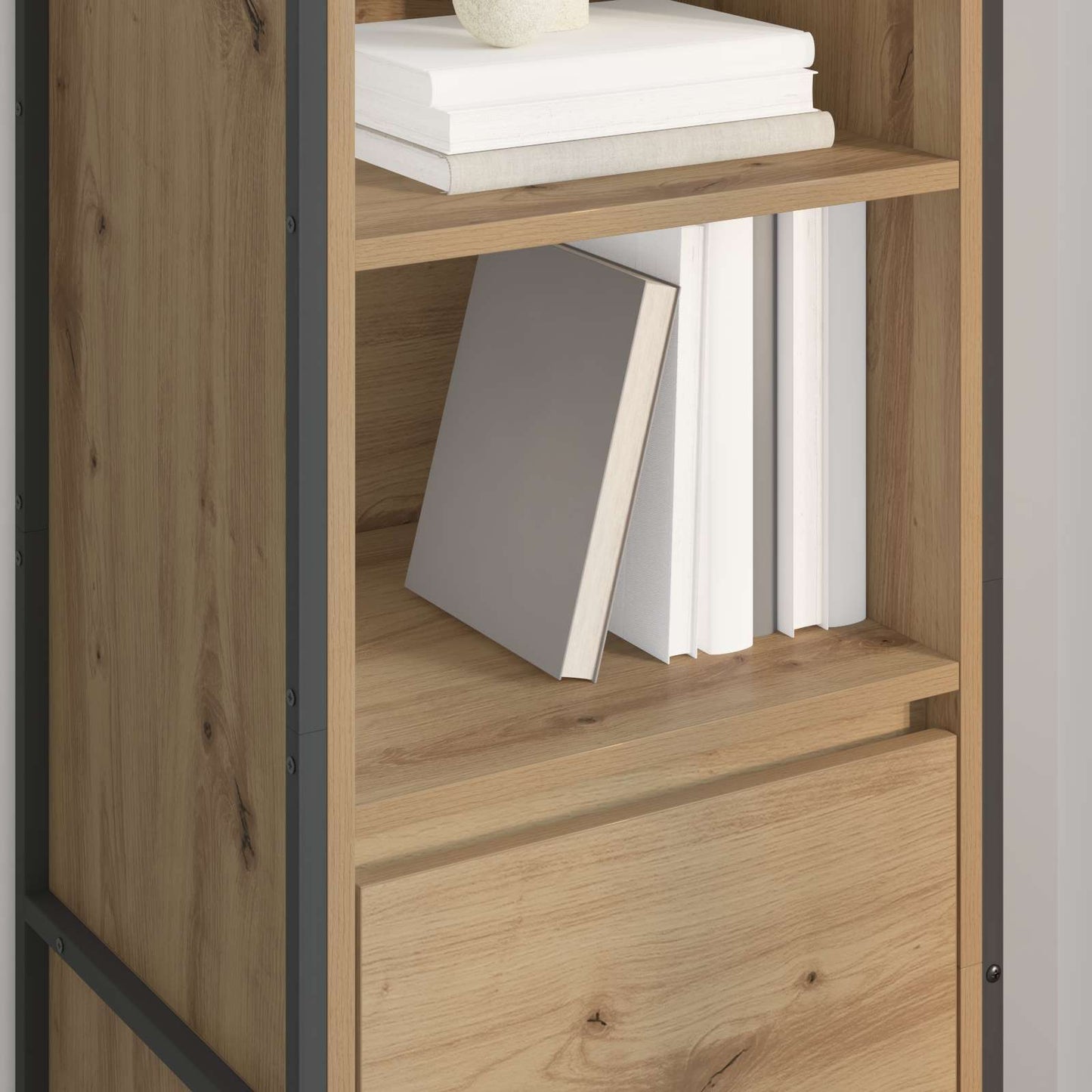 Bogskab Artisan eg 43 x 36 x 150,5 cm Konstrueret træ