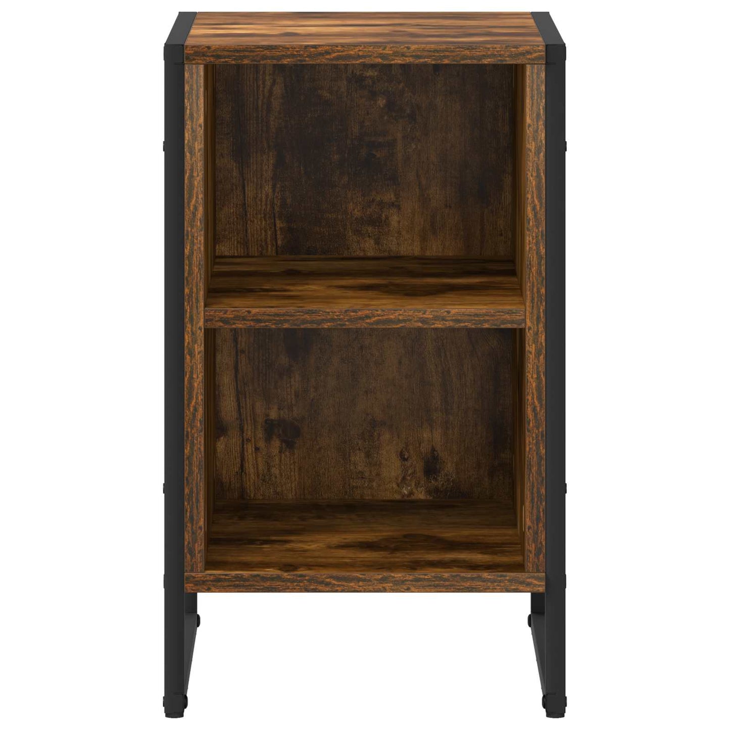 Sengebord 2 stk. Røg Eg 39,5 x 30 x 50 cm Konstrueret træ