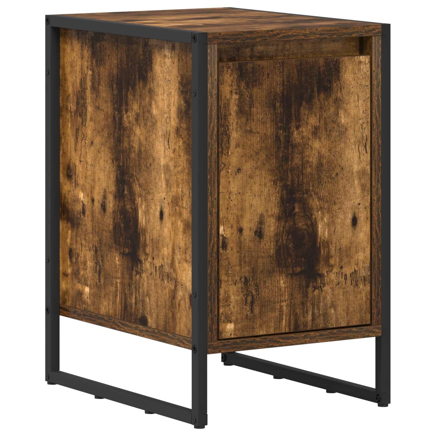 Sengebord 2 stk. Røget Eg 39,5 x 30 x 50 cm Konstrueret træ
