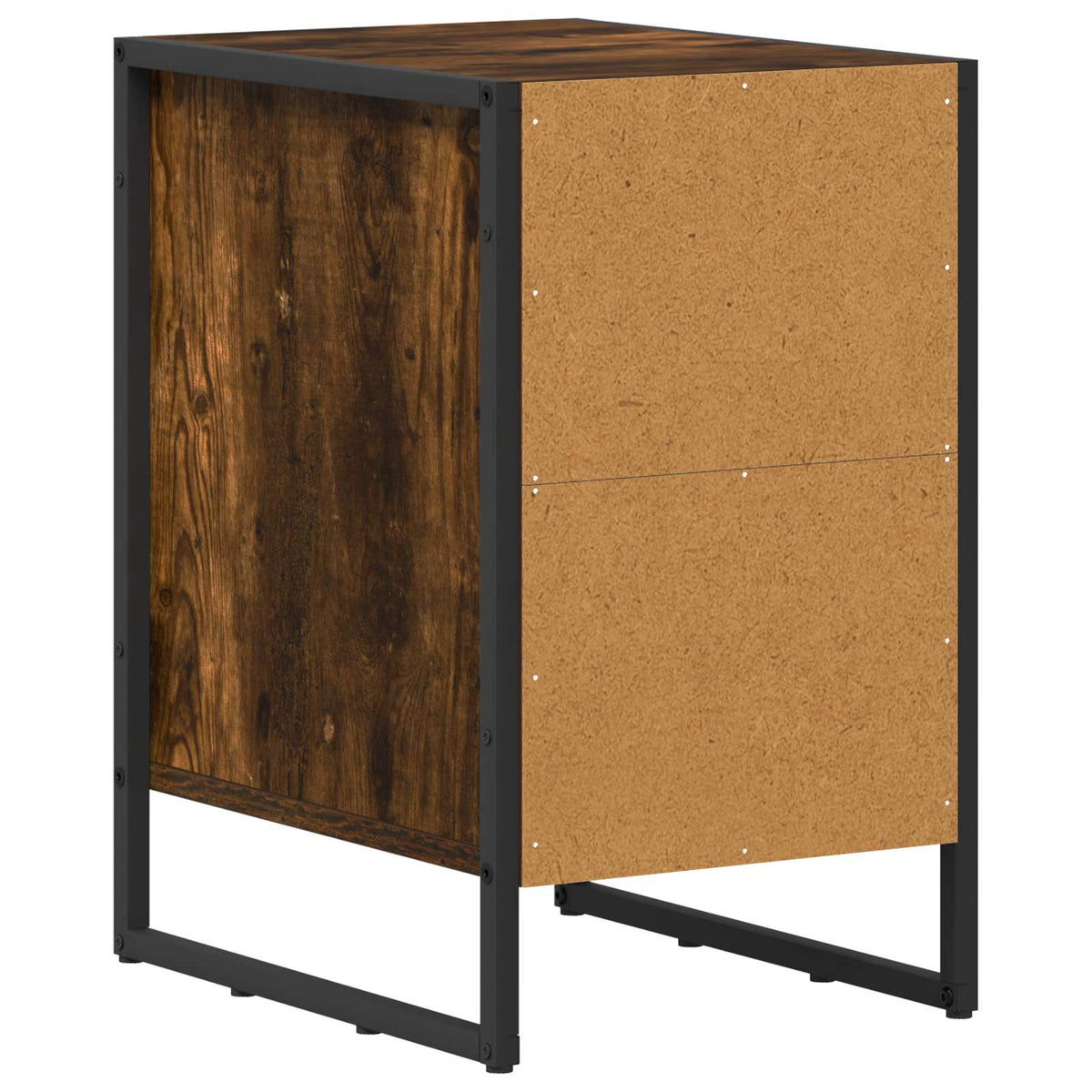 Sengebord 2 stk. Røget Eg 39,5 x 30 x 50 cm Konstrueret træ