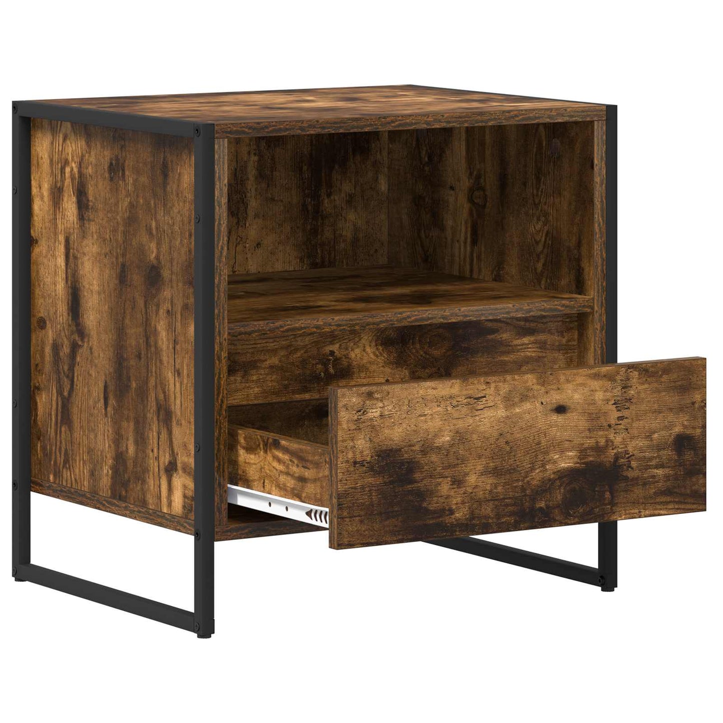 Sengebord Røget Eg 50 x 39,5 x 50 cm Konstrueret træ
