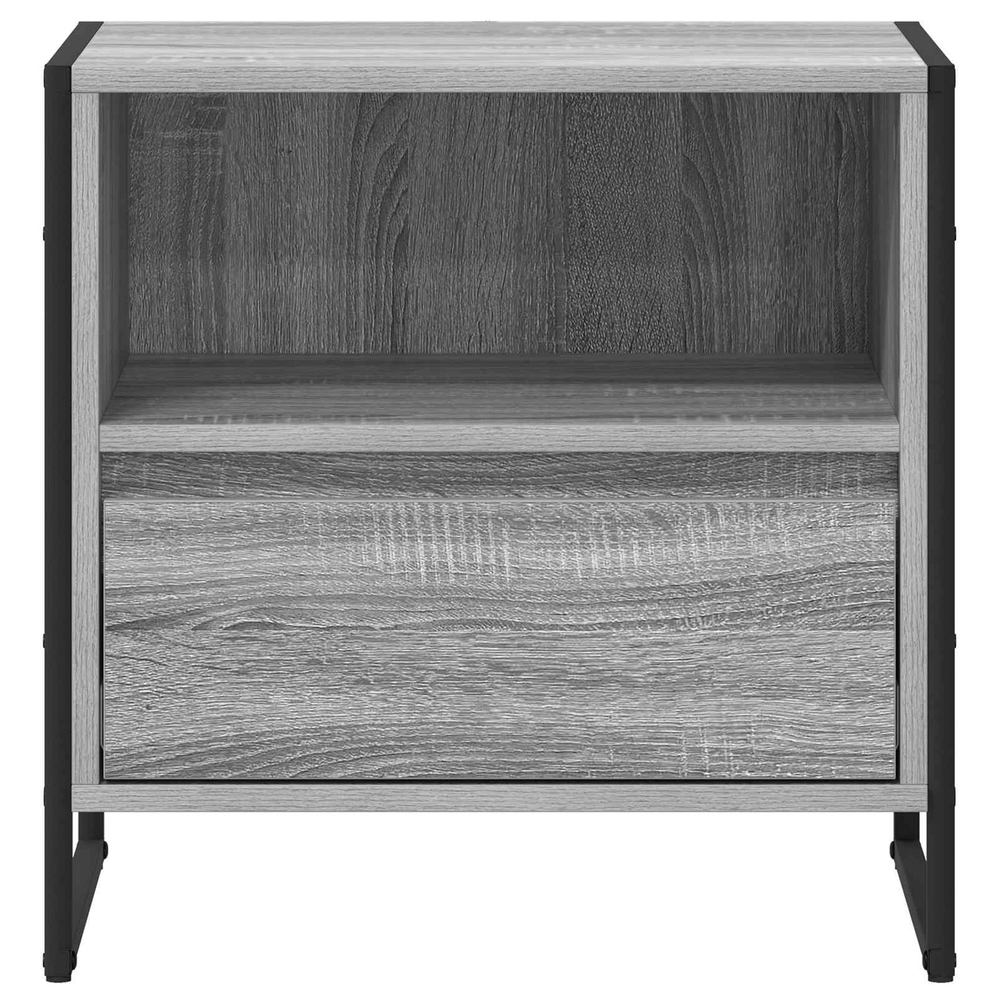 Sengebord 2 stk. Grå Sonoma 50 x 39,5 x 50 cm Konstrueret træ
