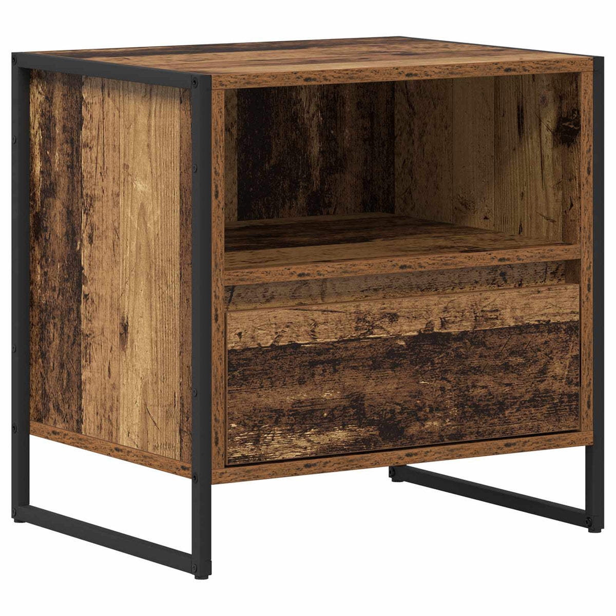 Sengebord 2 stk. Gammelt træ 50 x 39,5 x 50 cm Konstrueret træ
