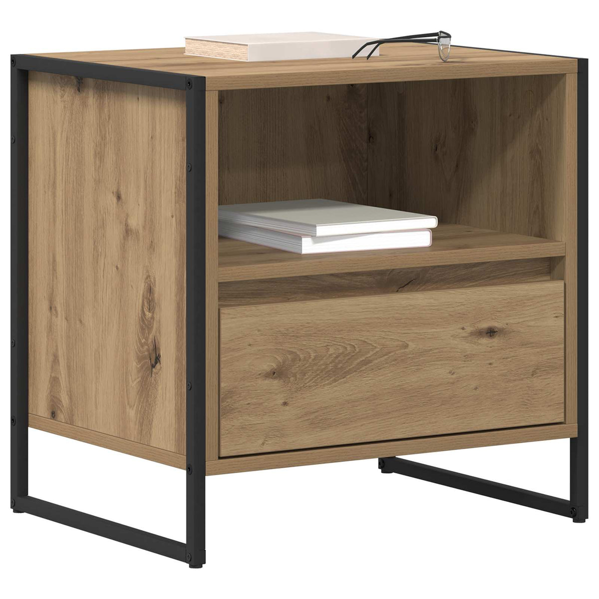 Sengebord 2 stk. Artisan eg 50 x 39,5 x 50 cm Konstrueret træ