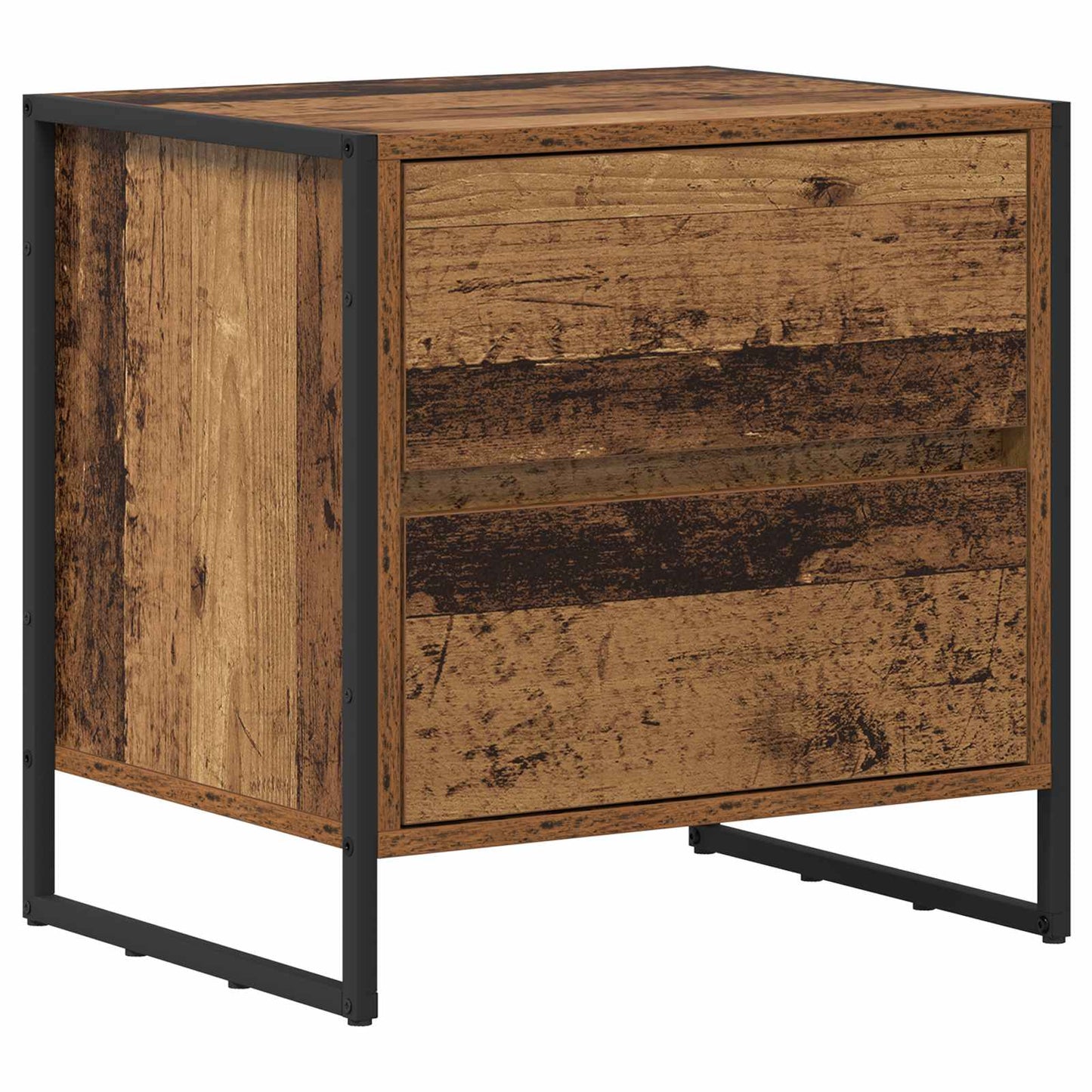 Sengebord 2 stk. Gammelt træ 50 x 39,5 x 50 cm Konstrueret træ