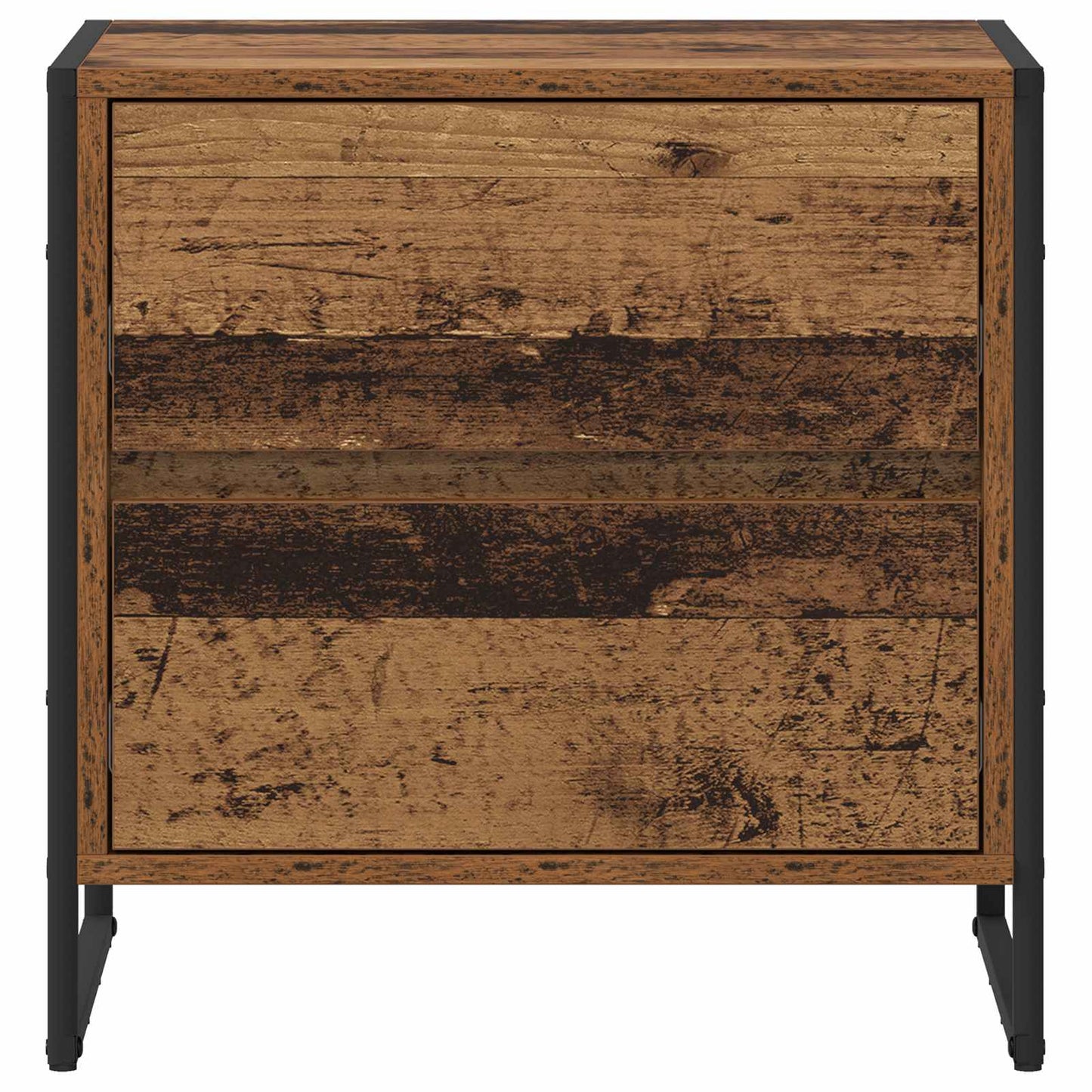 Sengebord 2 stk. Gammelt træ 50 x 39,5 x 50 cm Konstrueret træ