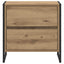 Sengebord 2 stk. Artisan eg 50 x 39,5 x 50 cm Konstrueret træ