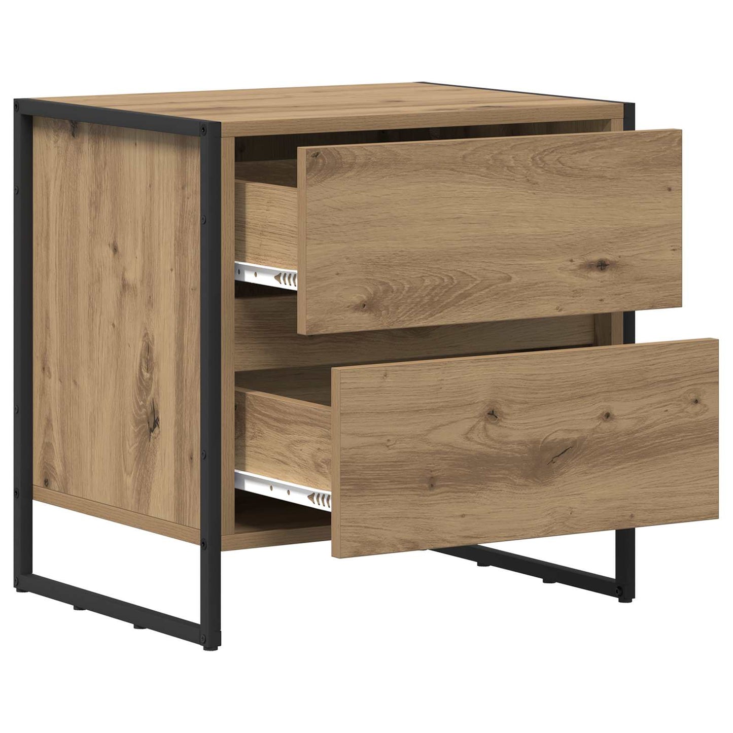 Sengebord 2 stk. Artisan eg 50 x 39,5 x 50 cm Konstrueret træ
