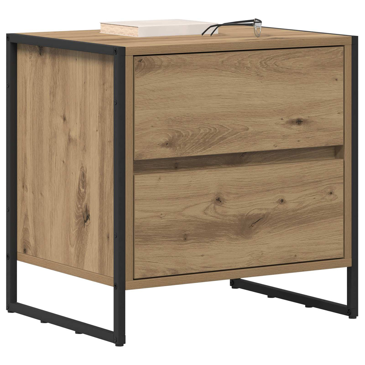 Sengebord 2 stk. Artisan eg 50 x 39,5 x 50 cm Konstrueret træ