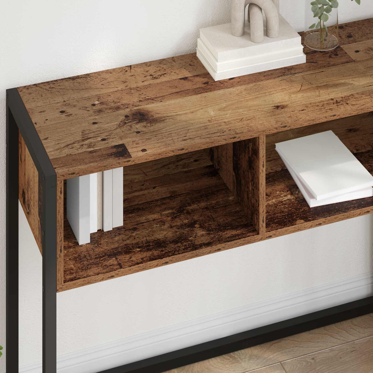 Endebord Gammelt træ 100 x 36 x 75 cm Konstrueret træ