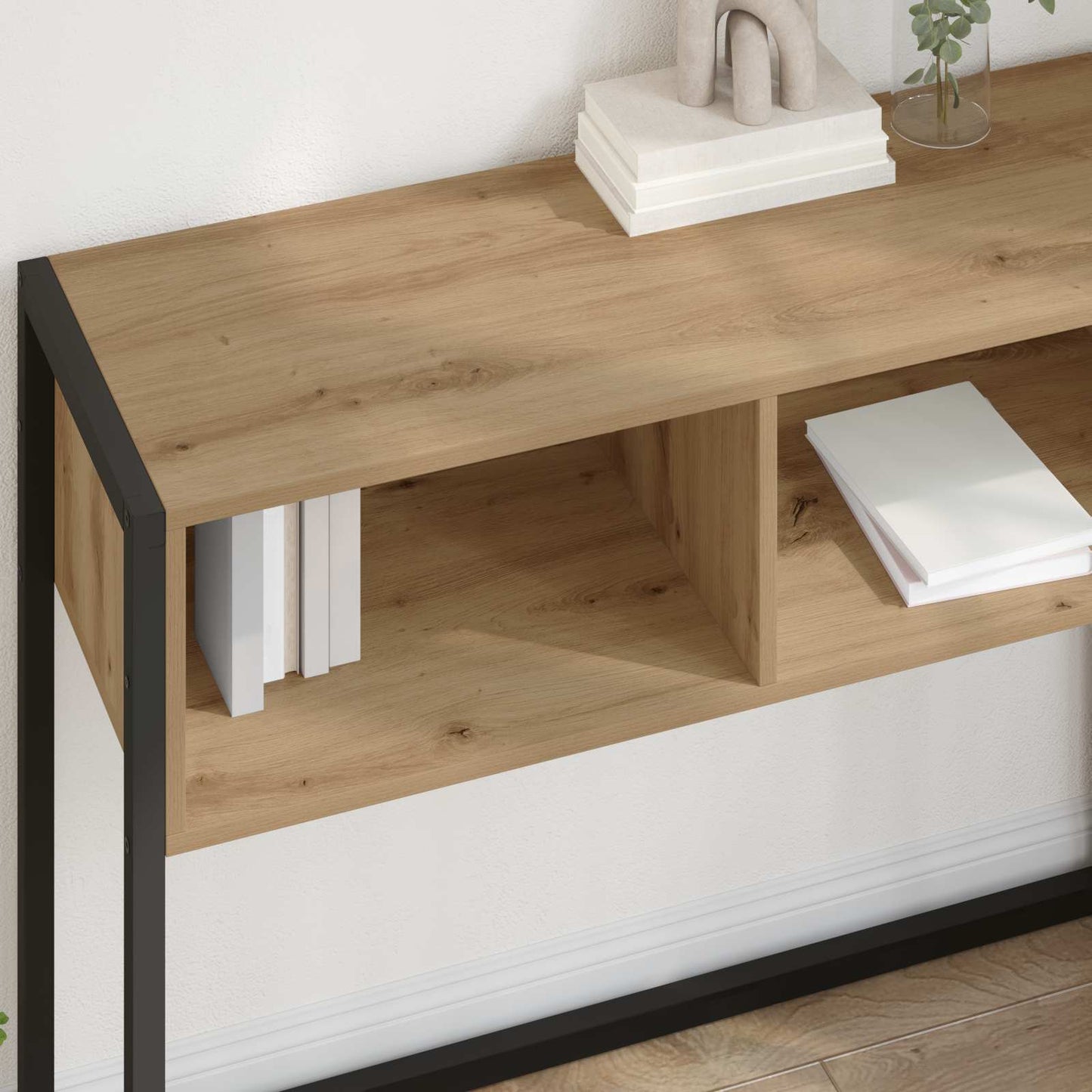 Endebord Artisan eg 100 x 36 x 75 cm Konstrueret træ