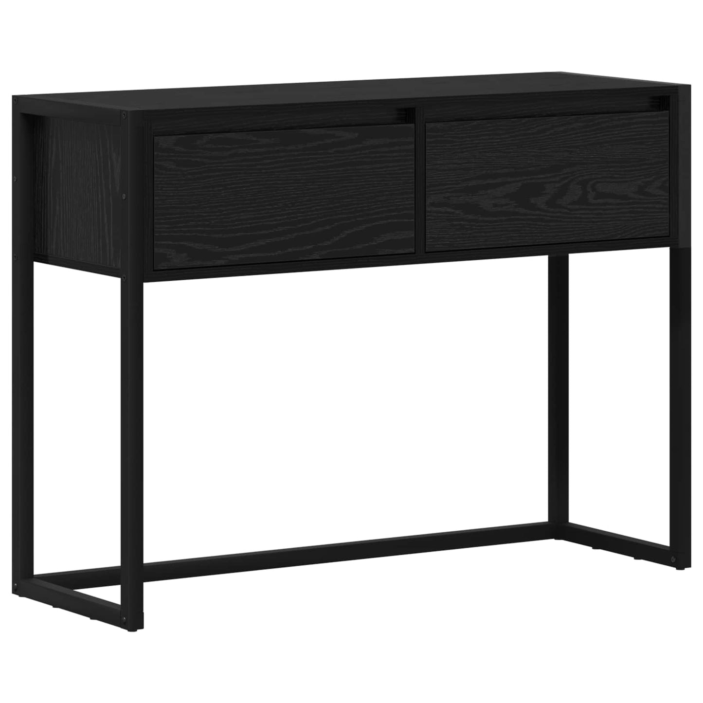 Endebord Sort eg 100 x 36 x 75 cm Konstrueret træ