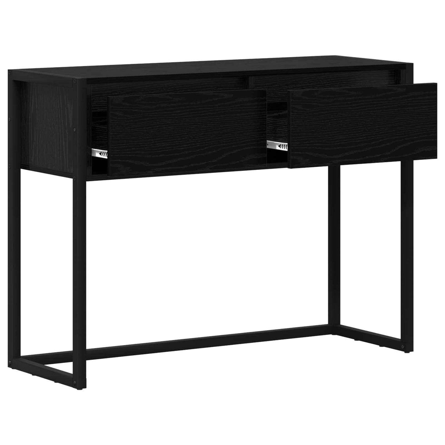 Endebord Sort eg 100 x 36 x 75 cm Konstrueret træ