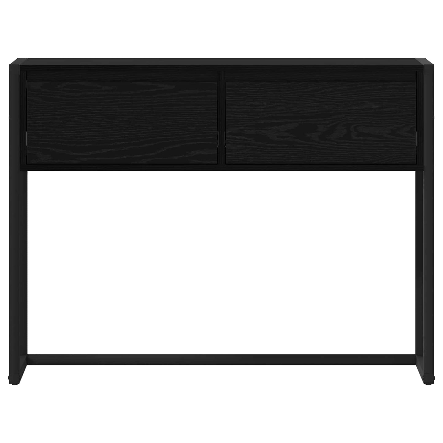 Endebord Sort eg 100 x 36 x 75 cm Konstrueret træ
