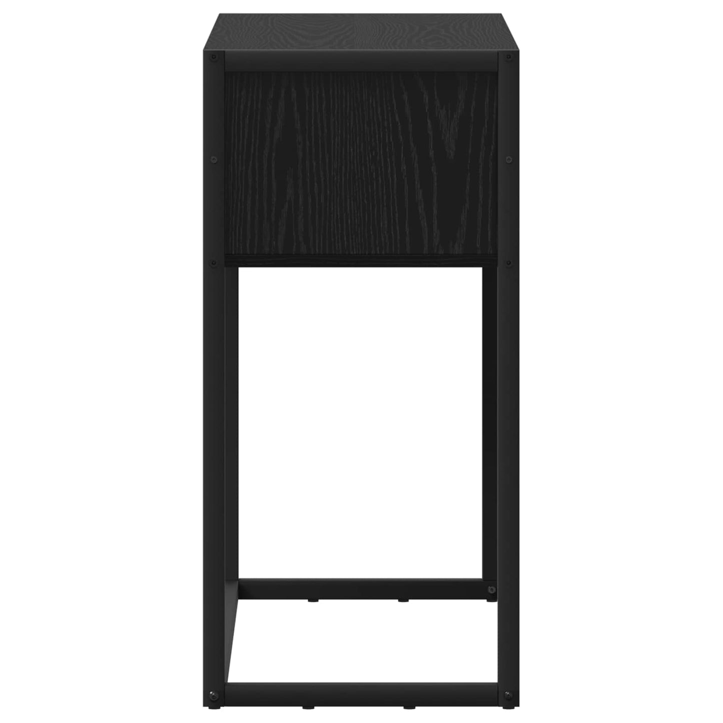 Endebord Sort eg 100 x 36 x 75 cm Konstrueret træ