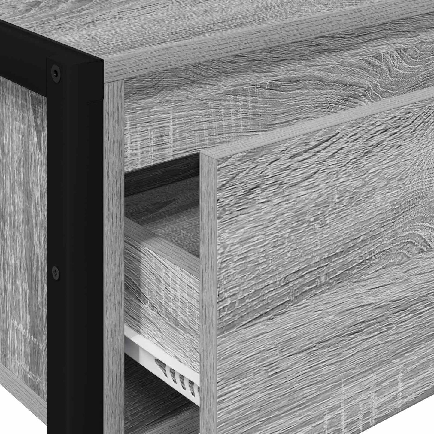 Endebord Grå Sonoma 100 x 36 x 75 cm Konstrueret træ