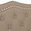 Chesterfield bænk Cappuccino 120.5 x 65 x 75 cm Faux læder