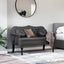 Chesterfield bænk Sort 120.5 x 65 x 75 cm Faux læder