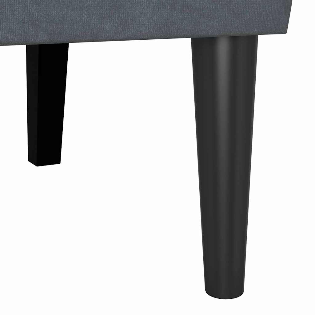Chesterfield bænk Mørkegrå 112 x 65,5 x 75 cm Fløjl