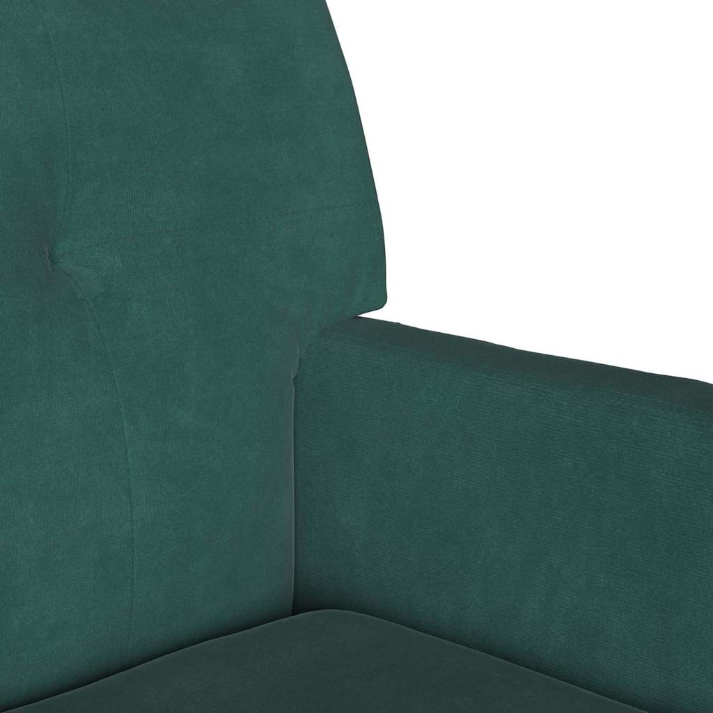 Chesterfield bænk Mørkegrøn 112 x 65,5 x 75 cm Fløjl