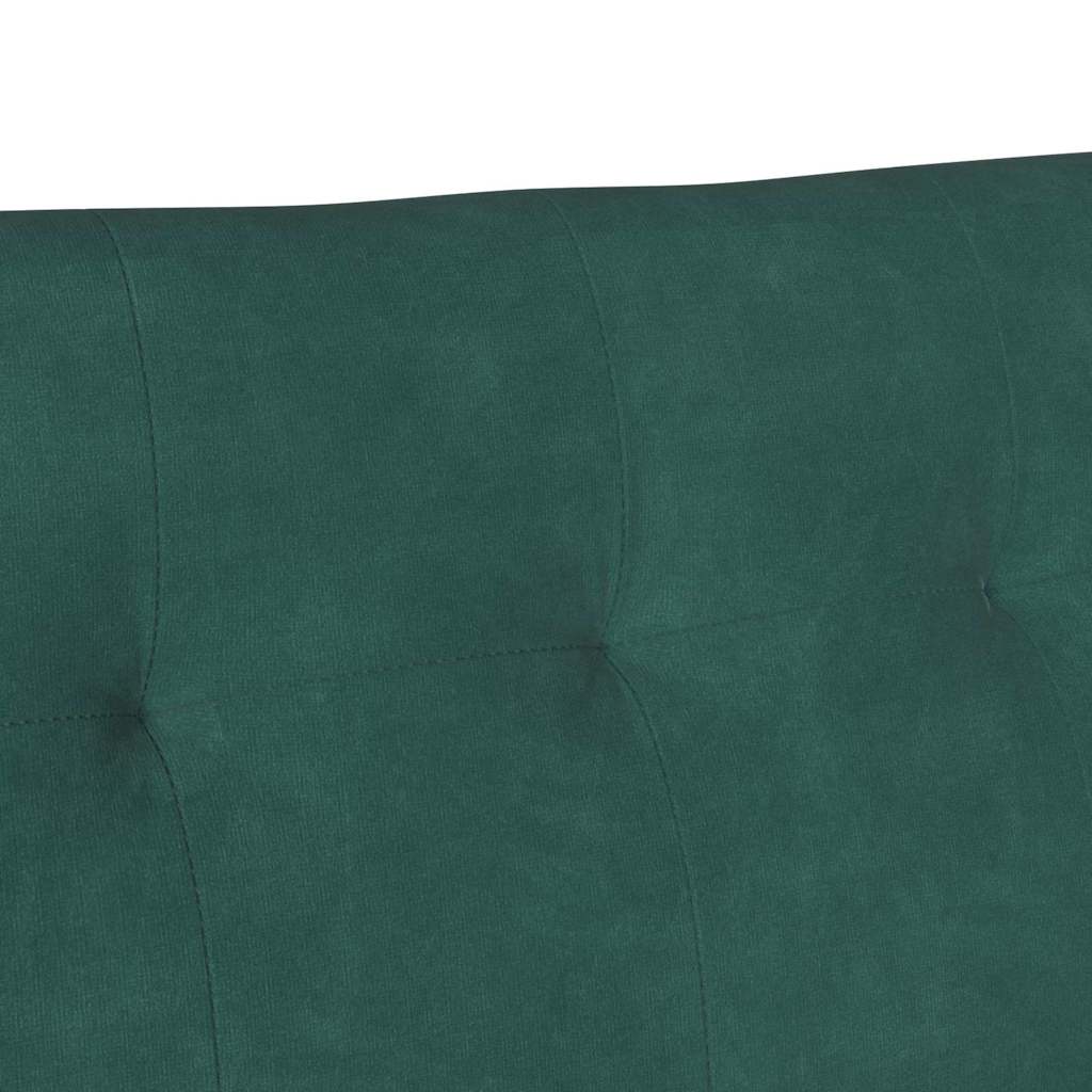 Chesterfield bænk Mørkegrøn 112 x 65,5 x 75 cm Fløjl