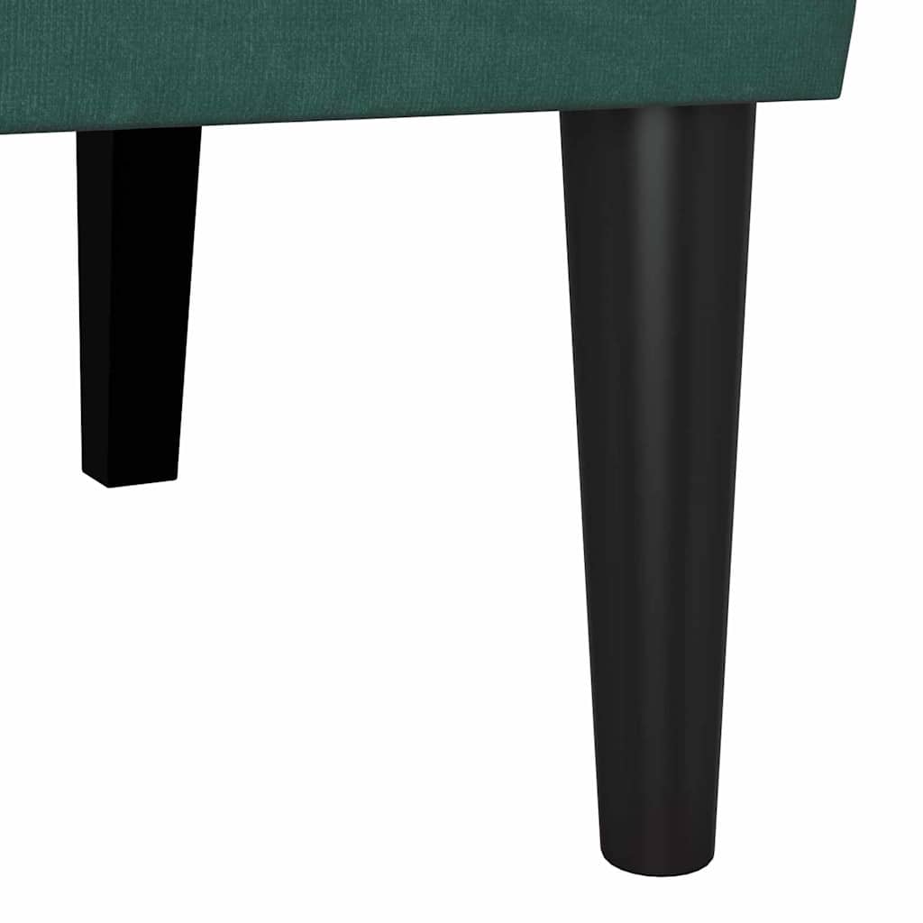 Chesterfield bænk Mørkegrøn 112 x 65,5 x 75 cm Fløjl