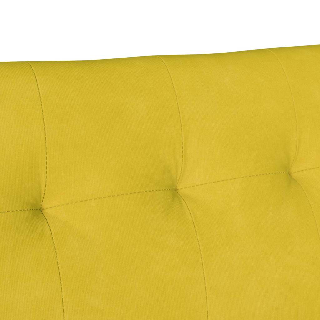 Chesterfield bænk Gul 112 x 65,5 x 75 cm Fløjl