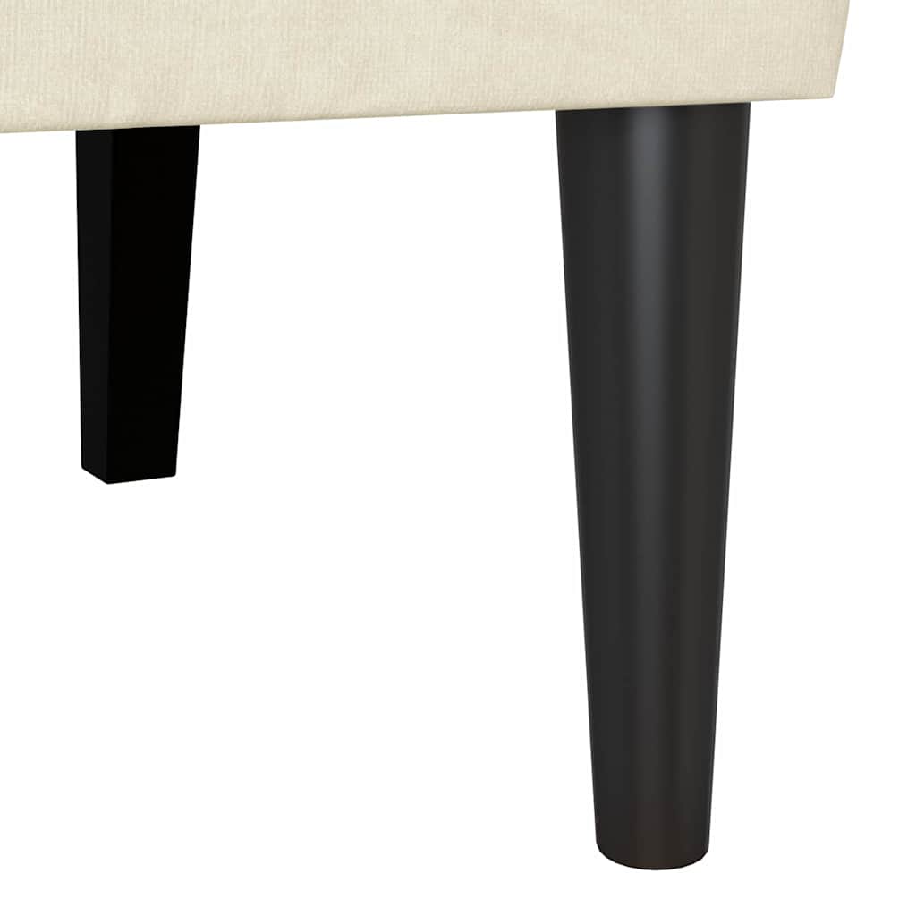 Chesterfield bænk Creme 112 x 65,5 x 75 cm Fløjl