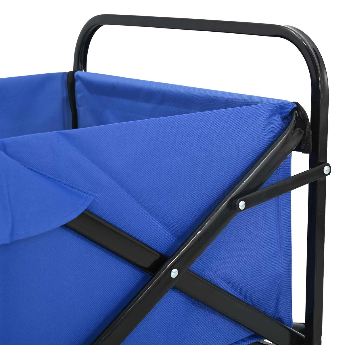 Foldbar indkøbsvogn 89 x 63 x 96 cm Blå 200 kg